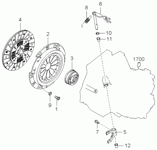 KIA 0K30A-16-410 - Нажимной диск зчеплення autozip.com.ua