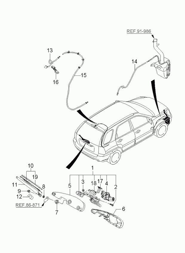 KIA 988111F000 - Щітка склоочисника autozip.com.ua