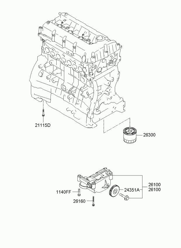 KIA 213102G010 - Масляний насос autozip.com.ua