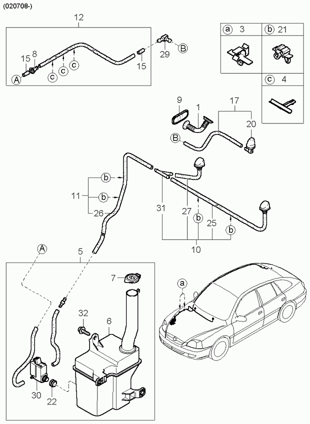 Hyundai 98510 FD100 - Водяний насос, система очищення вікон autozip.com.ua