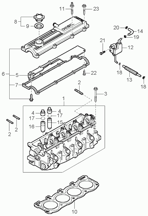 KIA 0K710-10-135 - Болт головки циліндра autozip.com.ua