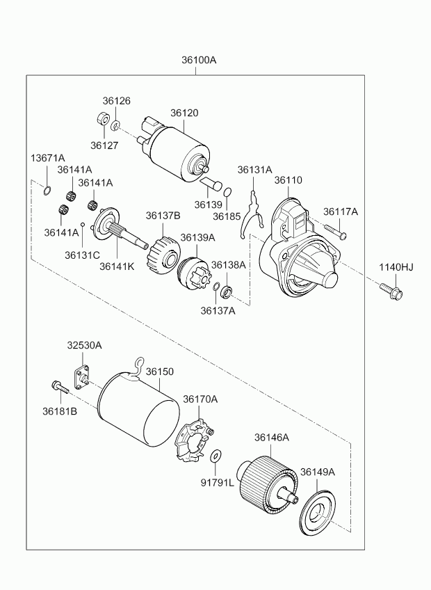 KIA 3610003400 - Стартер autozip.com.ua