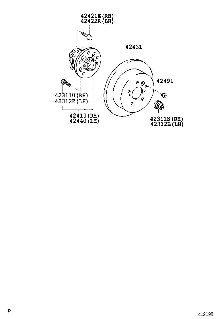 Opel 42431-48041 - Гальмівний диск autozip.com.ua