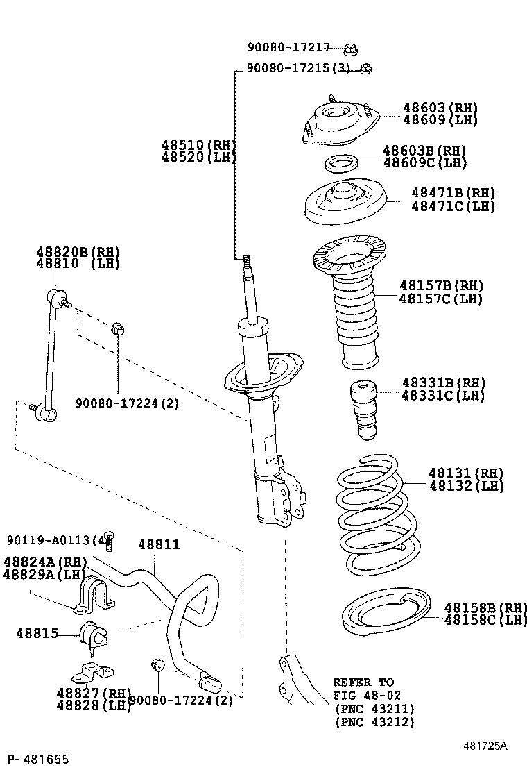 Opel 48820-06040 - Тяга / стійка, стабілізатор autozip.com.ua