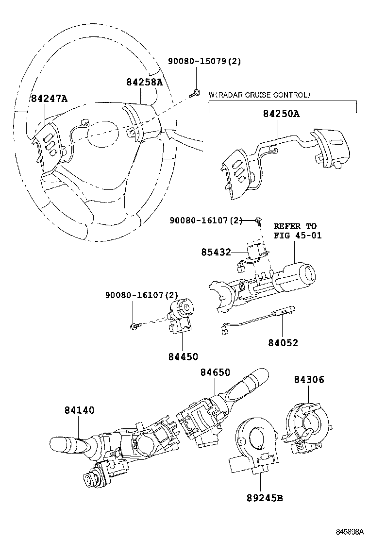 TOYOTA 843060E010 - Перемикач запалювання autozip.com.ua