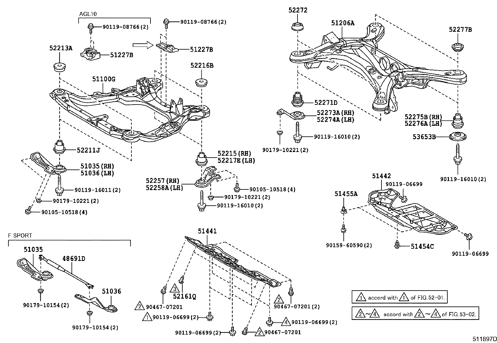 TOYOTA 52275-48021 - Втулка, балка мосту autozip.com.ua