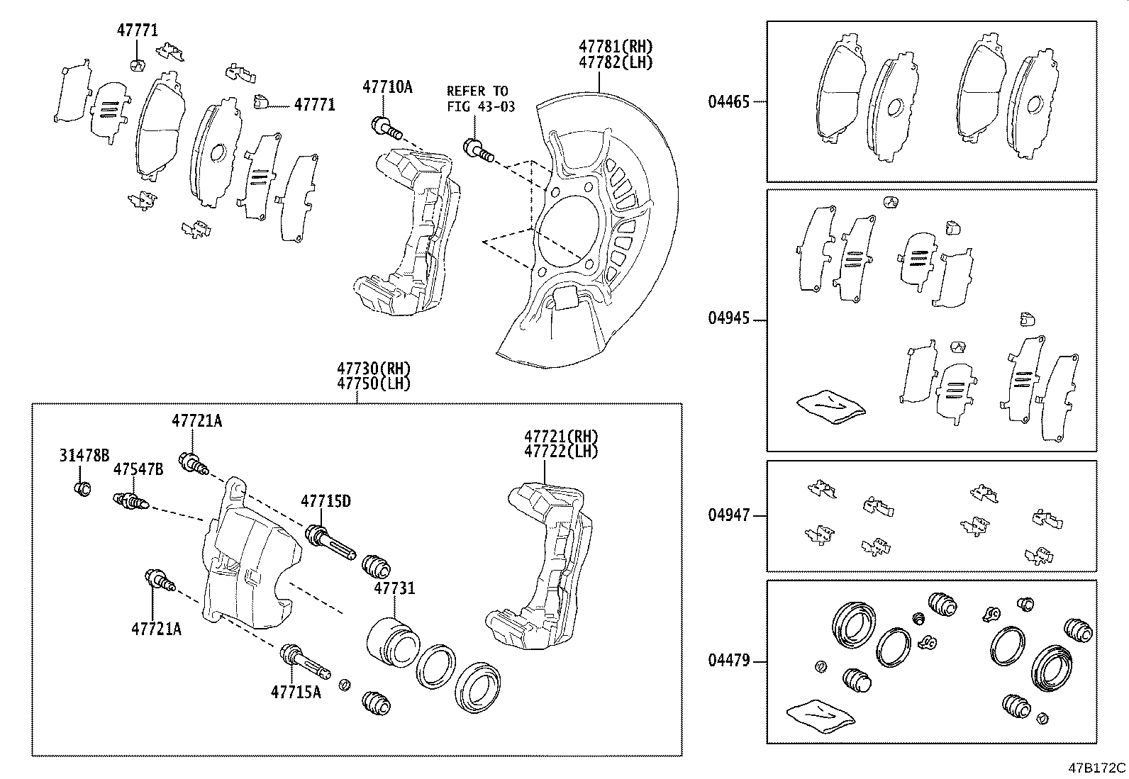 TOYOTA 47730-33381 - Поршень, корпус скоби гальма autozip.com.ua