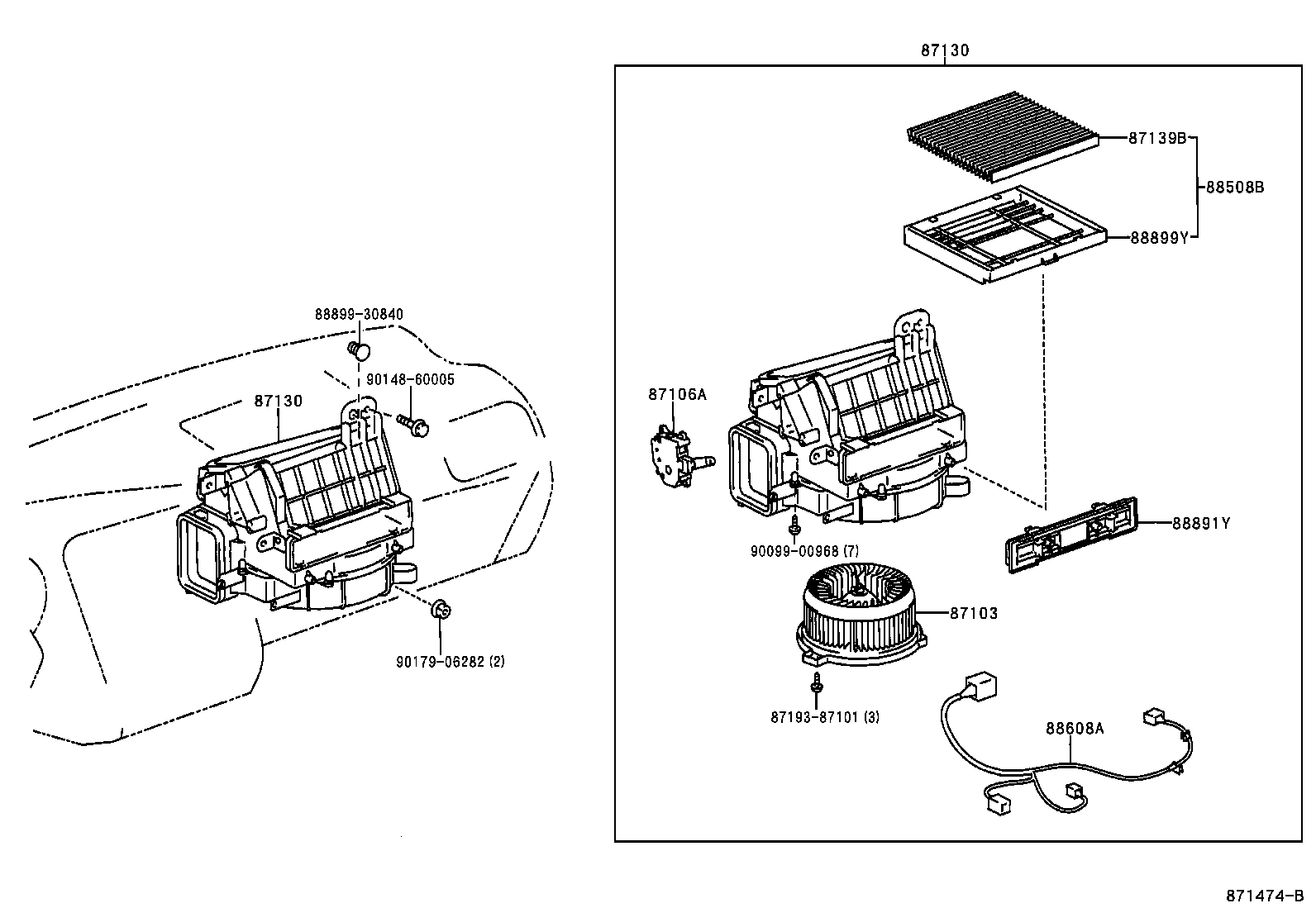 Opel 87139-50030 - Фільтр, повітря у внутрішній простір autozip.com.ua