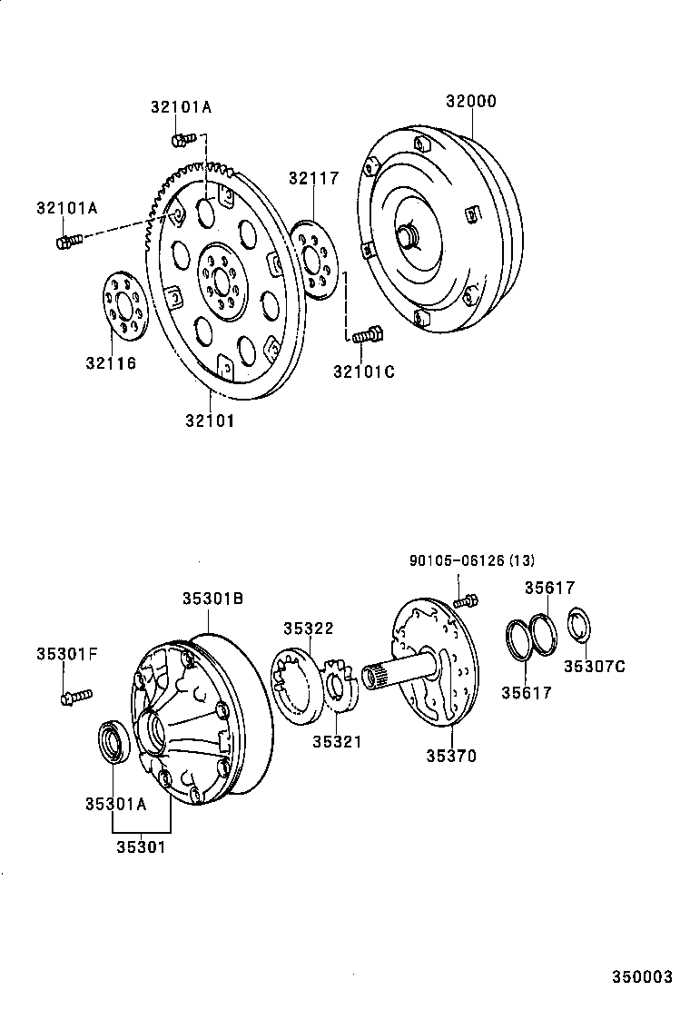 TOYOTA 9031138029 - Ущільнене кільце валу, автоматична коробка передач autozip.com.ua