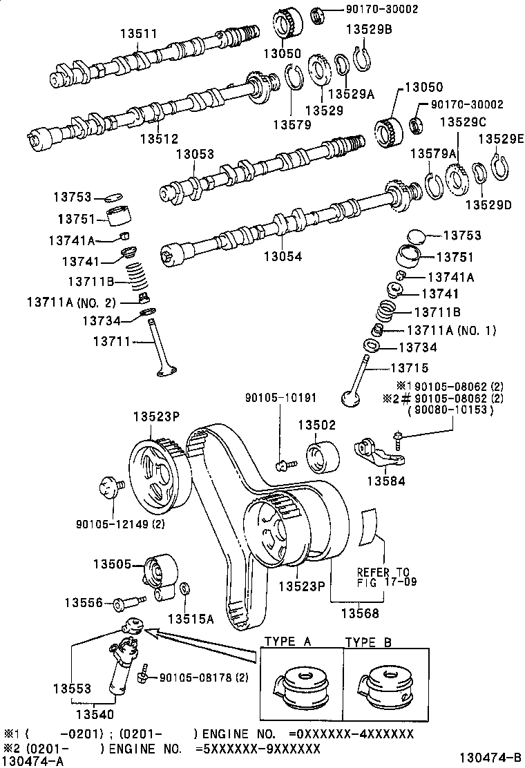 TOYOTA 13540-20020 - Важіль натягувача, зубчастий ремінь autozip.com.ua