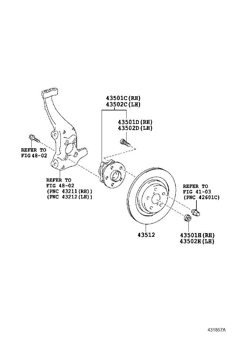 TOYOTA 435120W080 - Гальмівний диск autozip.com.ua