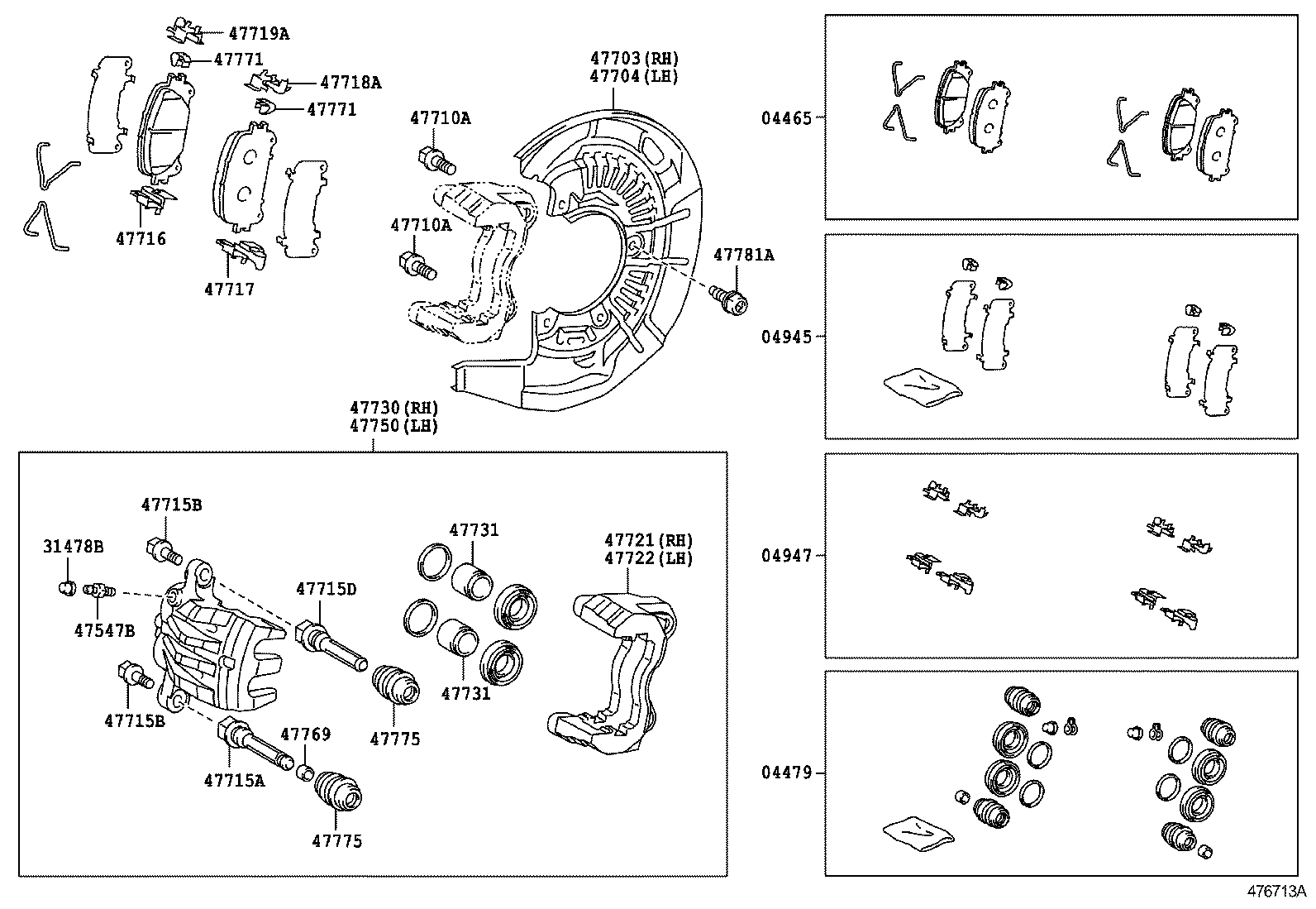 LEXUS 47730-48160 - Гальмівний супорт autozip.com.ua