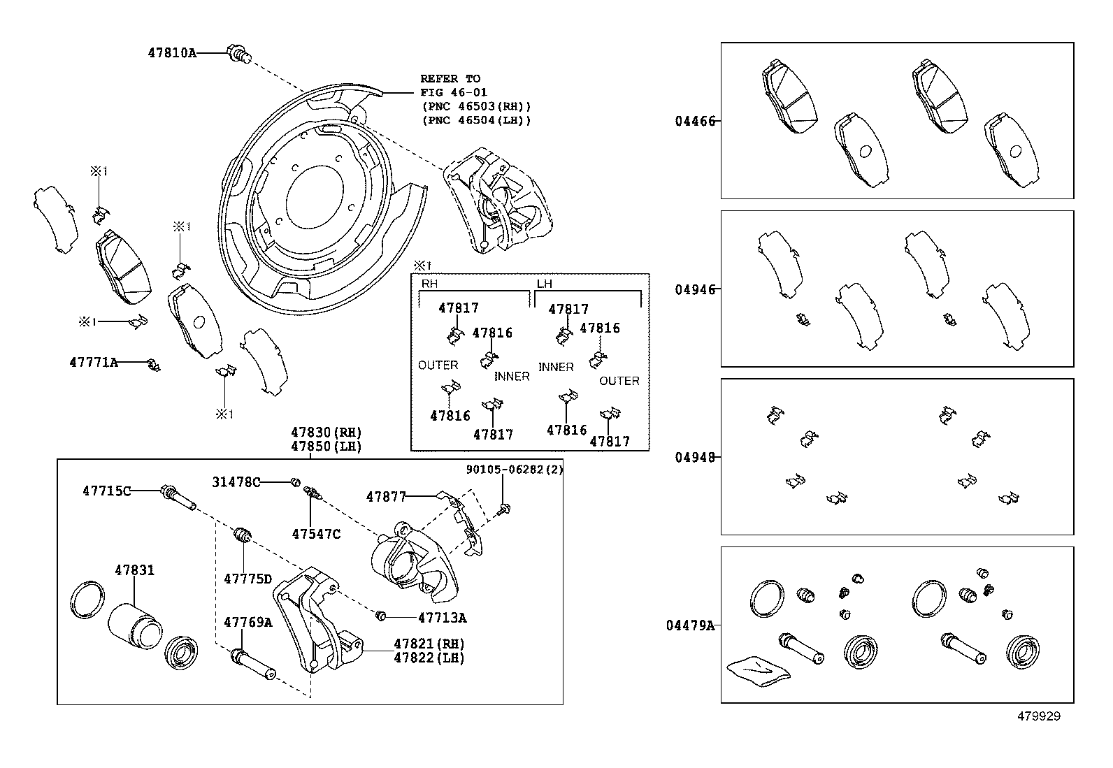 TOYOTA 47850-60110 - Гальмівний супорт autozip.com.ua