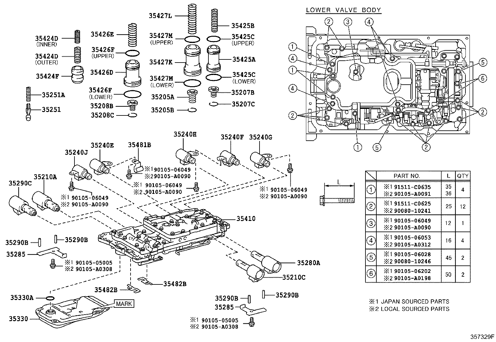 TOYOTA 35330-60070 - Гідрофільтри, автоматична коробка передач autozip.com.ua