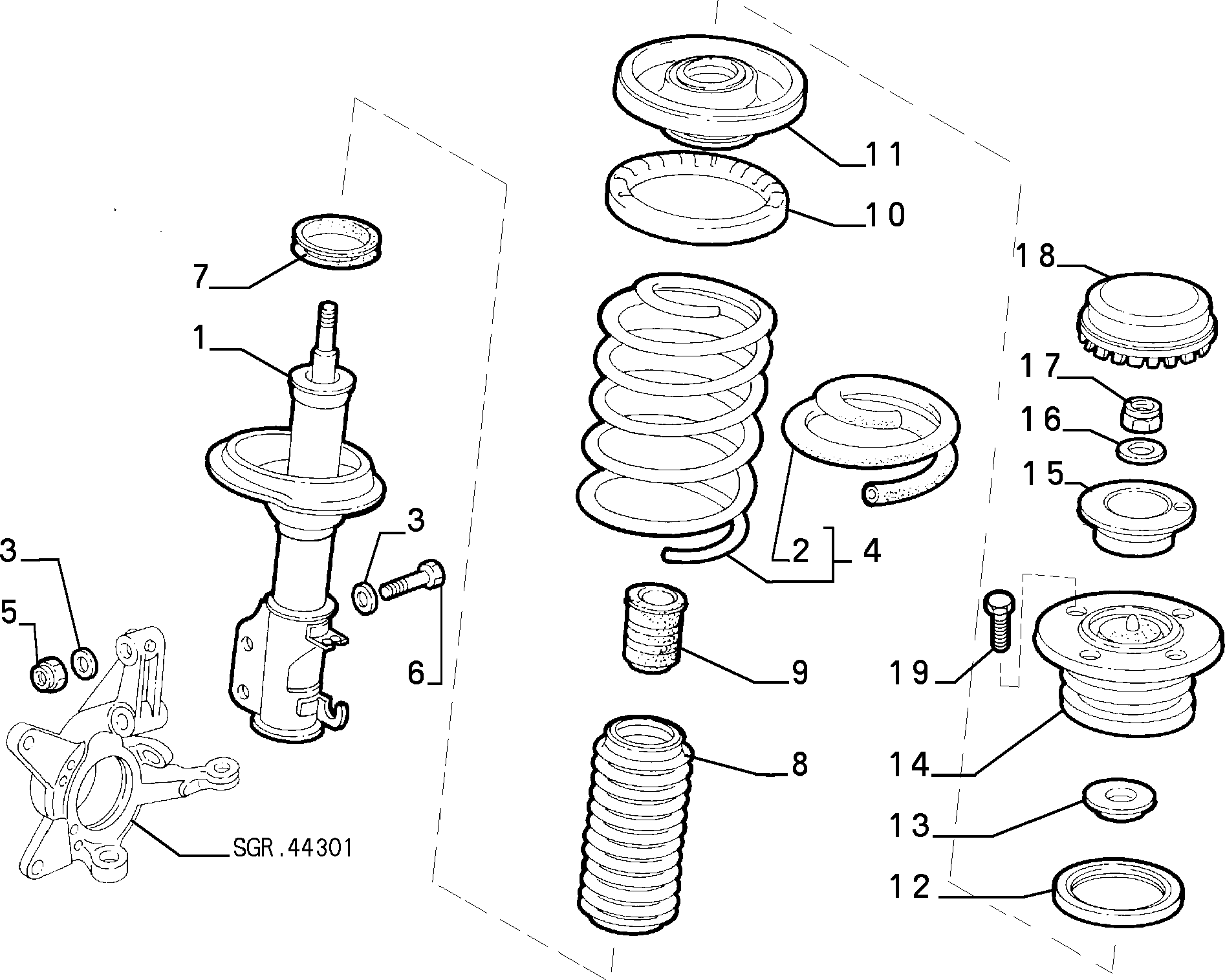 FIAT 46468545 - Амортизатор autozip.com.ua