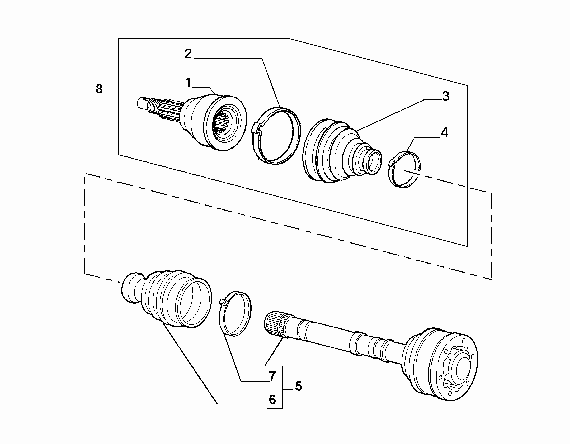 Abarth 82476458 - Пильник, приводний вал autozip.com.ua