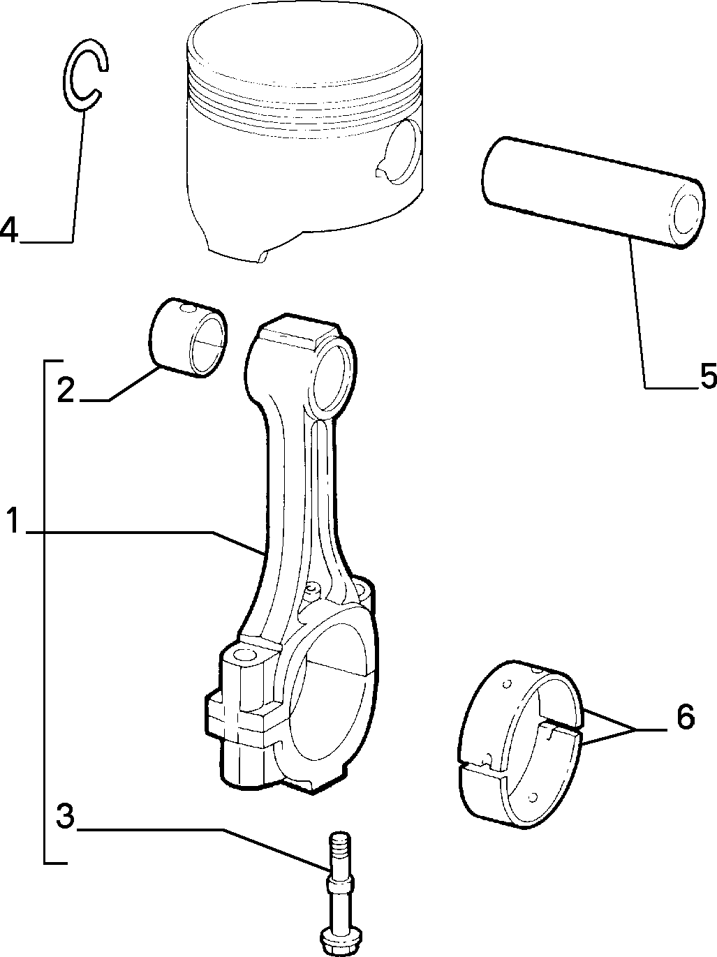 Lancia 71718342 - Шатуни підшипник autozip.com.ua