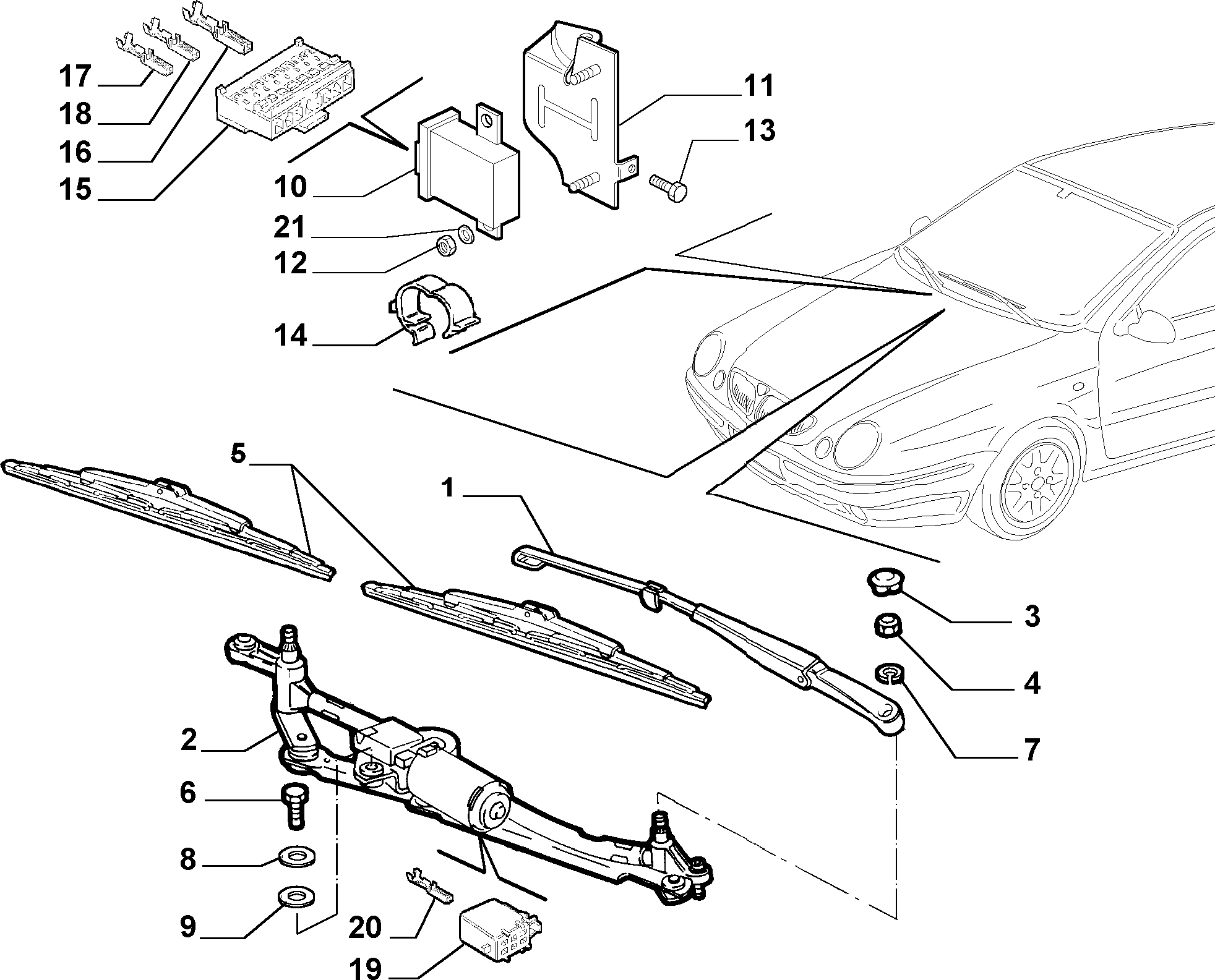 Lancia 5911478 - Щітка склоочисника autozip.com.ua