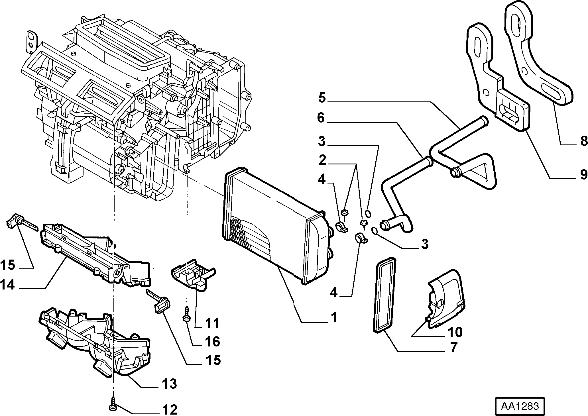 Lancia 46 722 837 - Теплообмінник, опалення салону autozip.com.ua