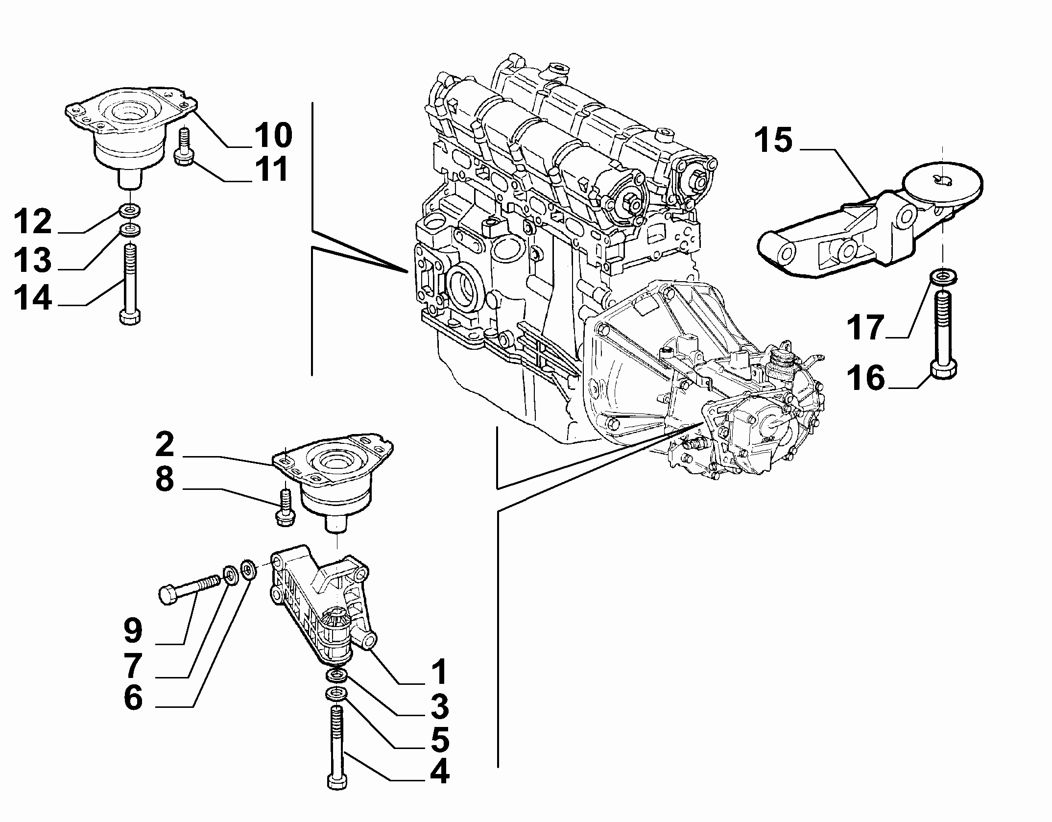 FIAT 46452930 - Подушка, підвіска двигуна autozip.com.ua