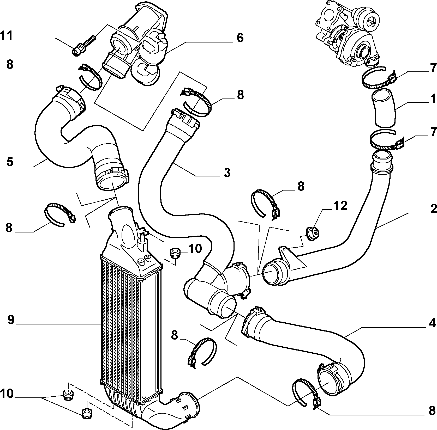 CITROËN/PEUGEOT 9641446080 - Патрубок дросельної заслінки autozip.com.ua