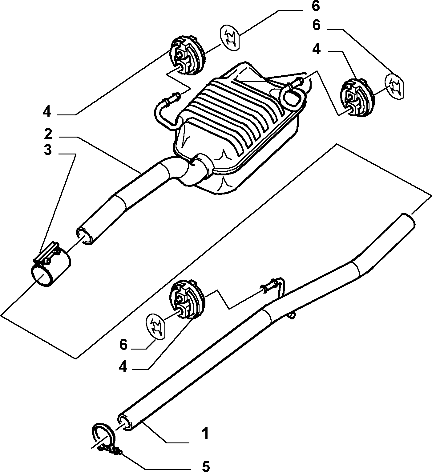 Alfarome/Fiat/Lanci 9401713699 - З'єднувальні елементи, система випуску autozip.com.ua