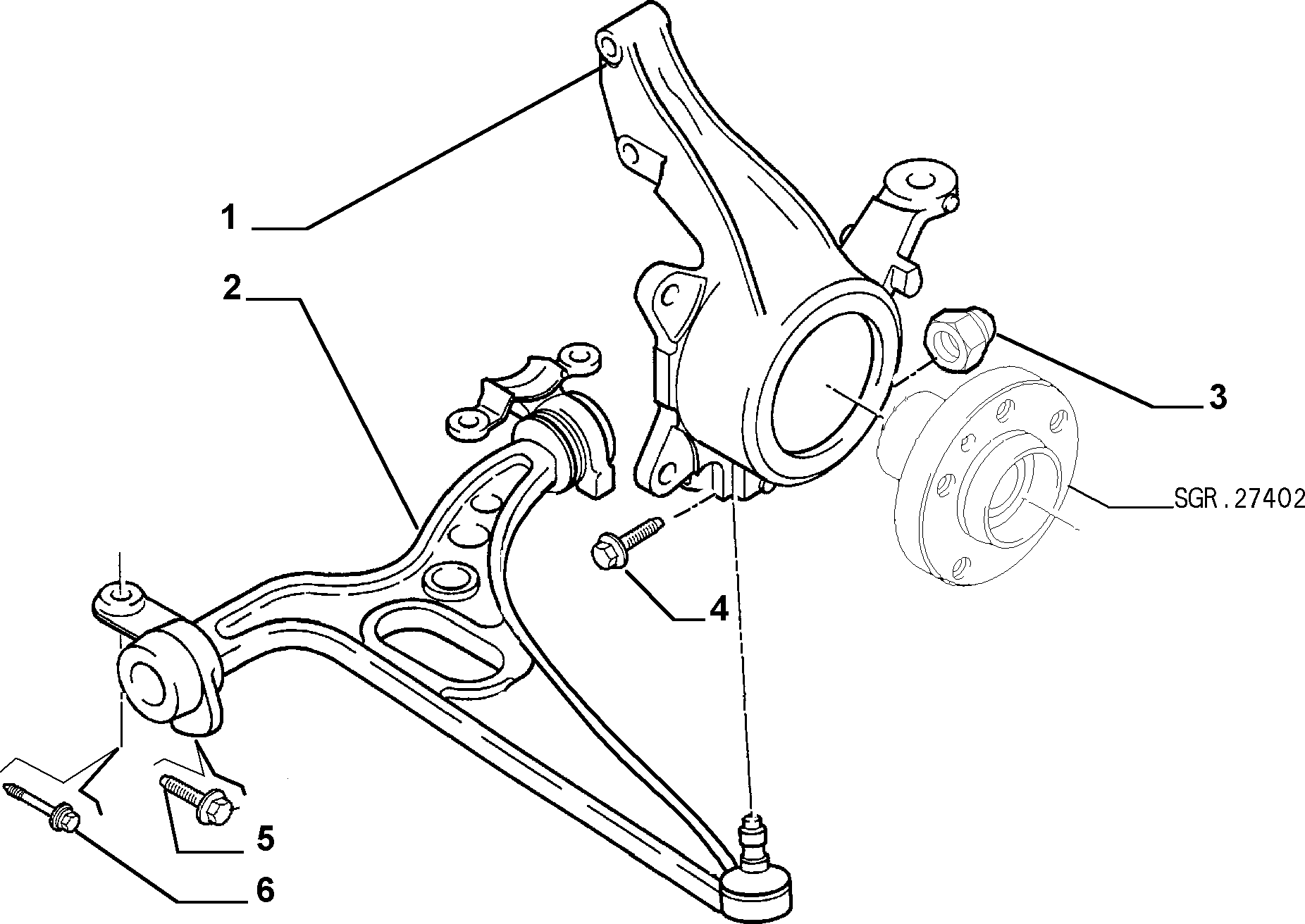 FIAT 93501487 - Важіль незалежної підвіски колеса autozip.com.ua