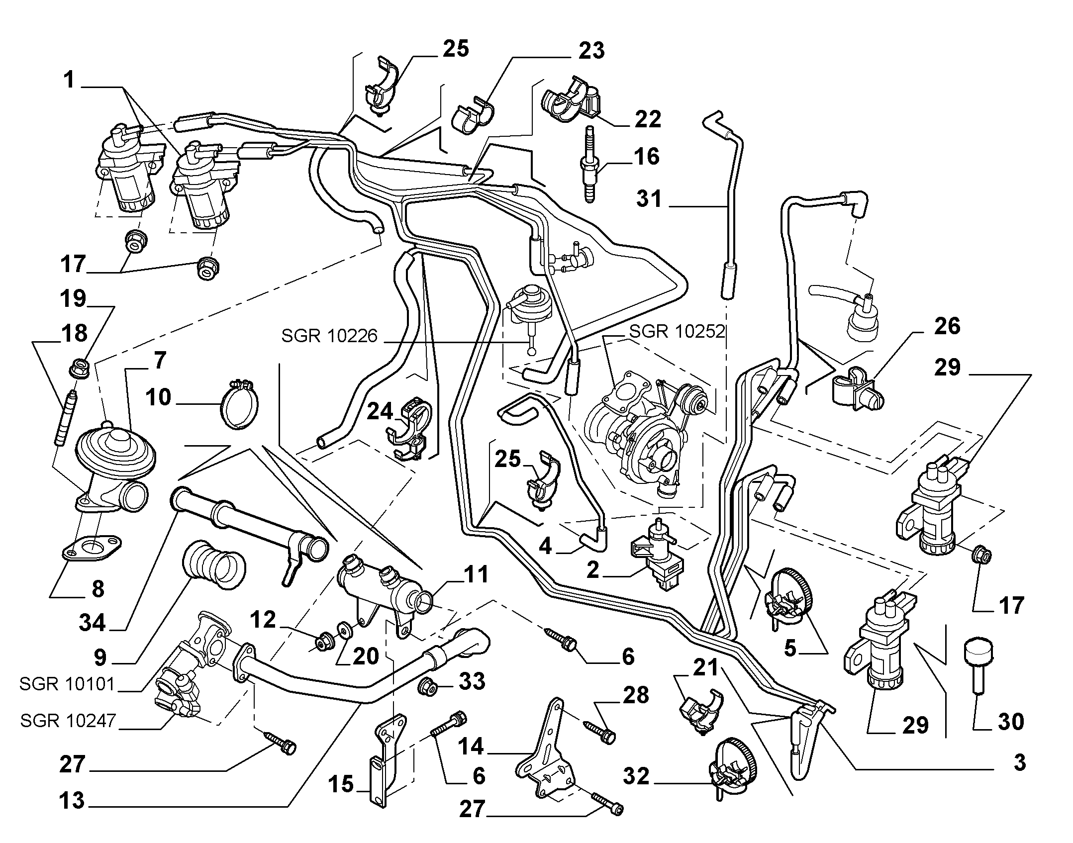 PEUGEOT 96 357 043 80 - Перетворювач тиску, ел-т управл. (Дросельних.заслінка) autozip.com.ua