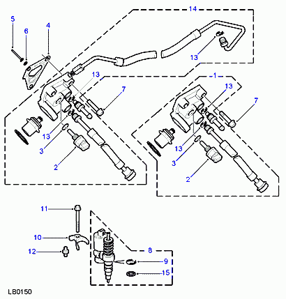 Land Rover ERR6417 - Комплект прокладок, форсунка autozip.com.ua