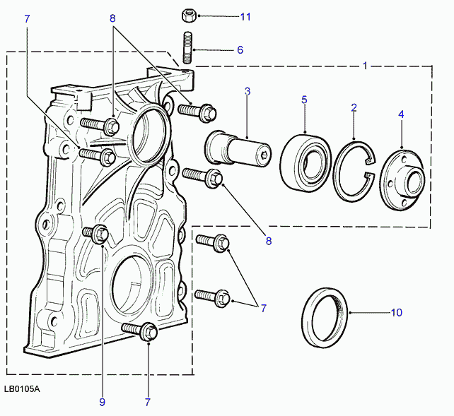 Rover ERR5992 - Ущільнене кільце, колінчастий вал autozip.com.ua