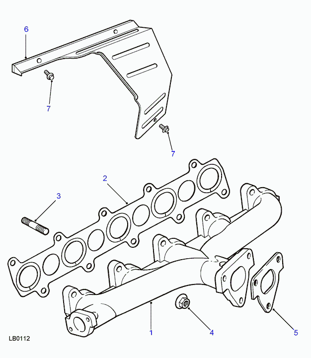 Land Rover LKG100470 - Прокладка, випускний колектор autozip.com.ua