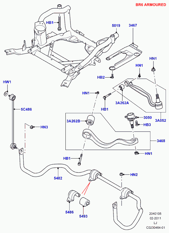 Land Rover RBM500030 - Тяга / стійка, стабілізатор autozip.com.ua