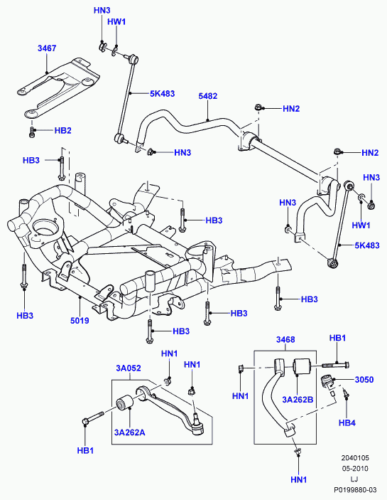 Land Rover LR018345 - Сайлентблок, важеля підвіски колеса autozip.com.ua