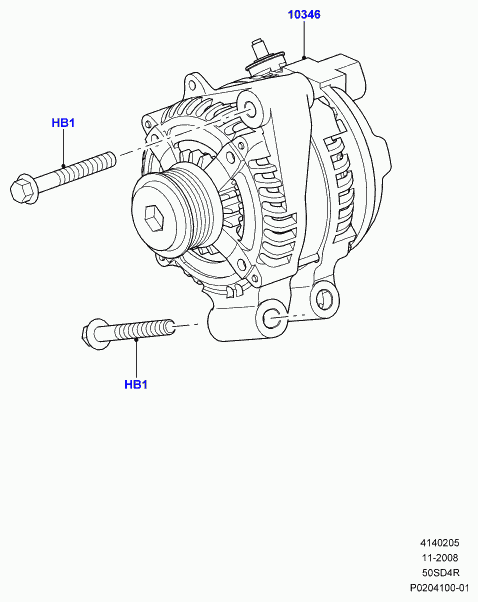 ROVER/AUSTIN LR023405 - Alternator autozip.com.ua