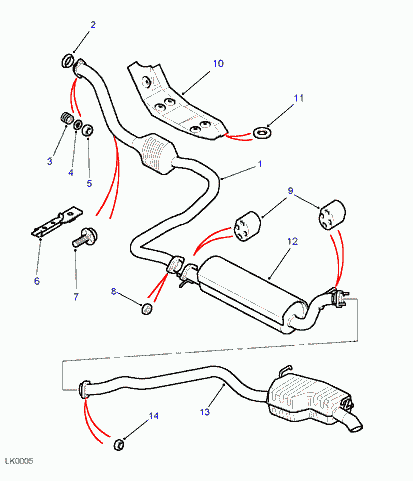 CITROËN ESR1692 - Пружина, труба вихлопного газу autozip.com.ua