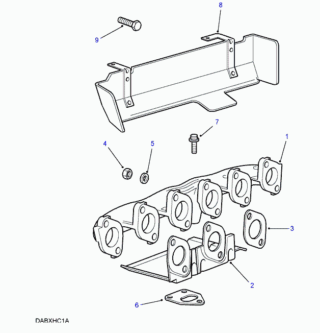 Land Rover STC3696 - Прокладка, випускний колектор autozip.com.ua