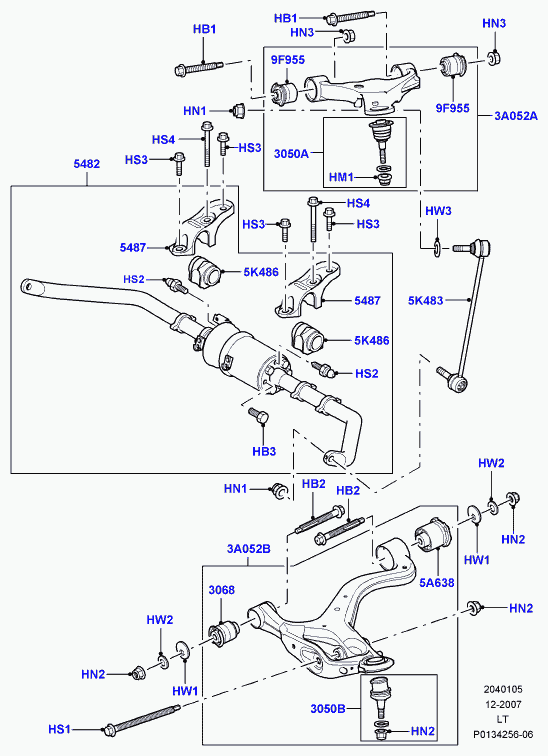 Land Rover RBJ501280 - Важіль незалежної підвіски колеса autozip.com.ua