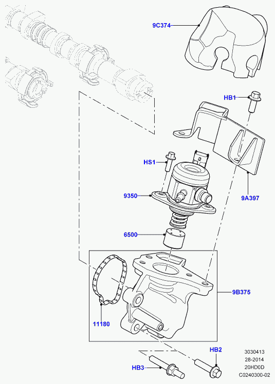 Land Rover LR011208 - Штовхач, гидрокомпенсатор autozip.com.ua