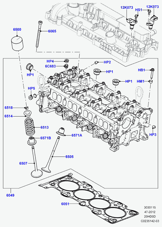 Land Rover LR025258 - Датчик, положення розподільного валу autozip.com.ua