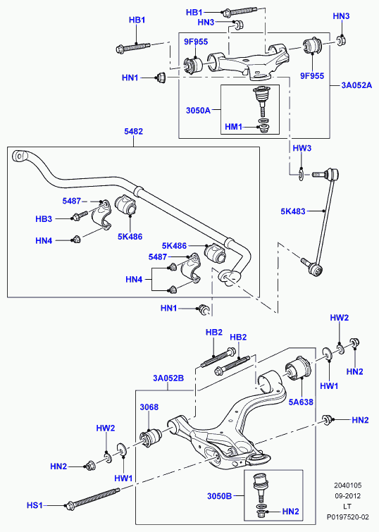 Land Rover RBK500180 - Шарова опора, несучий / направляючий шарнір autozip.com.ua