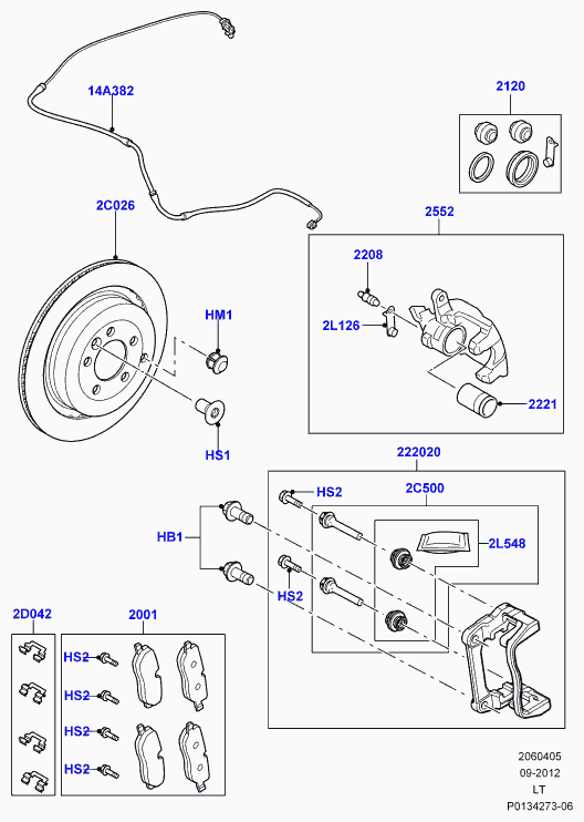 Land Rover LR010574 - Гальмівний супорт autozip.com.ua