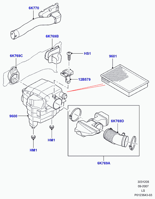 Land Rover PHF000140 - Датчик потоку, маси повітря autozip.com.ua