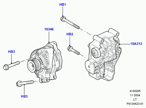 Land Rover LR008860 - Генератор autozip.com.ua