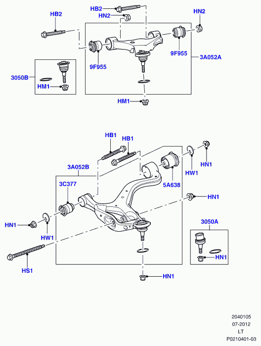 Rover RBX500443 - Bush, Upper, Front / Rear autozip.com.ua