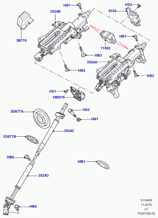 Land Rover QMN500250 - Шарнір, вал сошки рульового управління autozip.com.ua