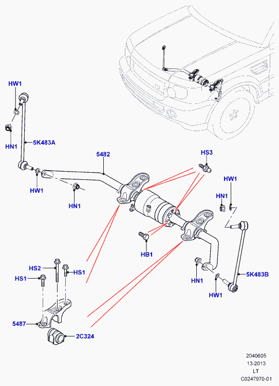 Jaguar RBM500150 - Тяга / стійка, стабілізатор autozip.com.ua