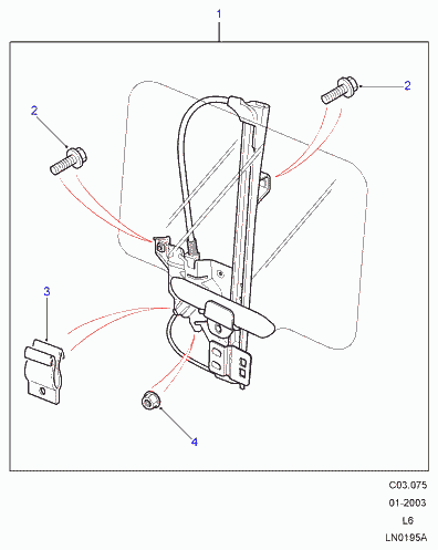 Rover CVH101201 - Підйомний пристрій для вікон autozip.com.ua