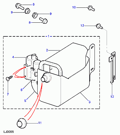 Rover WTR000010 - Датчик тиску, паливний бак autozip.com.ua