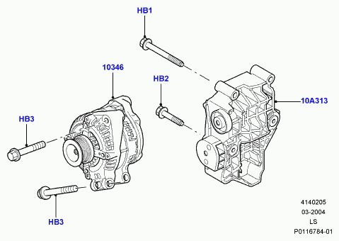 Land Rover YLE500190 - Генератор autozip.com.ua