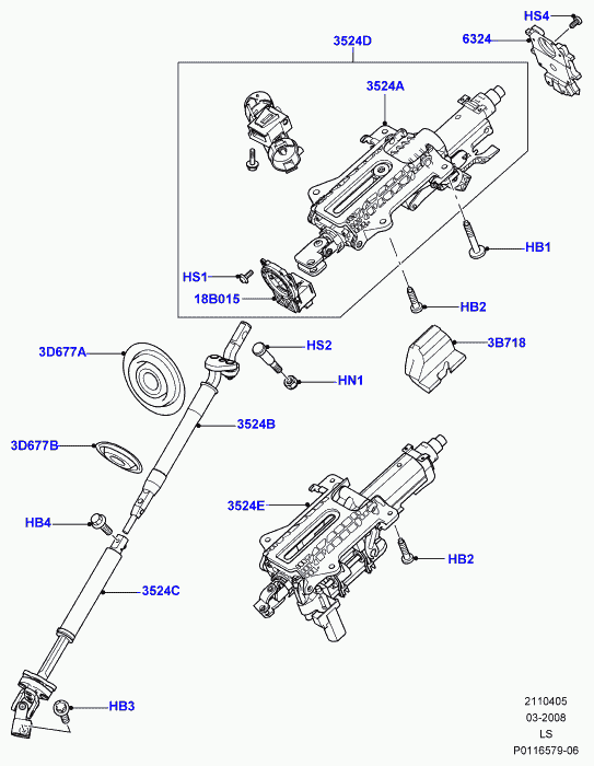 Land Rover QMN500230 - Шарнір, вал сошки рульового управління autozip.com.ua